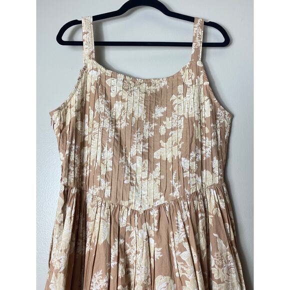 NWT LOVESHACKFANCY DRESS 10 BROWN CAFE ESPRESSO WESTERN MILKMAID COTTAGECORE - Picture 9 of 16